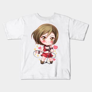 V3 Red Virtual Idol ! Kids T-Shirt